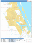 Port St. Lucie  Wall Map Basic Style